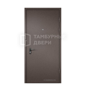 Дверь темная входная с шумоизоляцией шпон-шпон в коттедж ТД-21